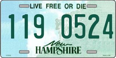NH license plate 1190524