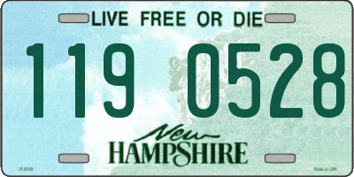 NH license plate 1190528