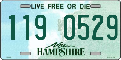 NH license plate 1190529