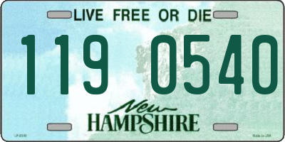 NH license plate 1190540