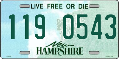 NH license plate 1190543
