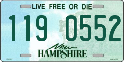 NH license plate 1190552
