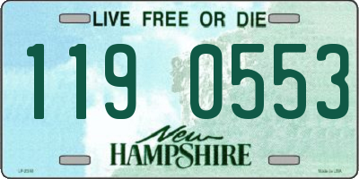 NH license plate 1190553