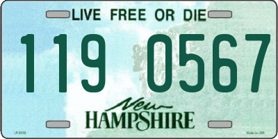 NH license plate 1190567