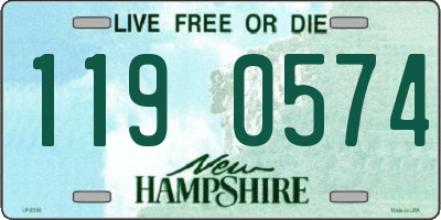 NH license plate 1190574