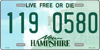 NH license plate 1190580