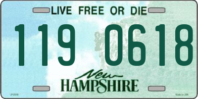NH license plate 1190618