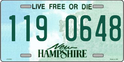 NH license plate 1190648
