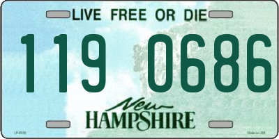 NH license plate 1190686
