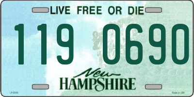 NH license plate 1190690