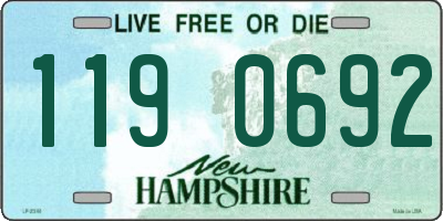 NH license plate 1190692