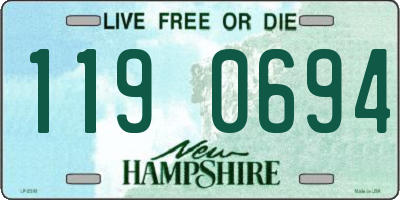 NH license plate 1190694