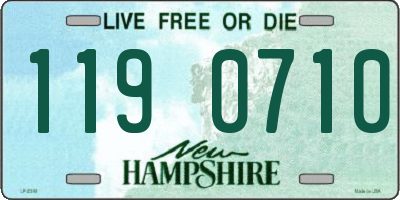 NH license plate 1190710