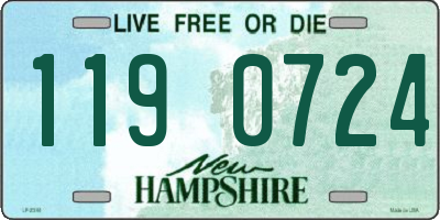 NH license plate 1190724