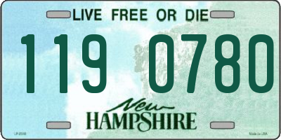 NH license plate 1190780