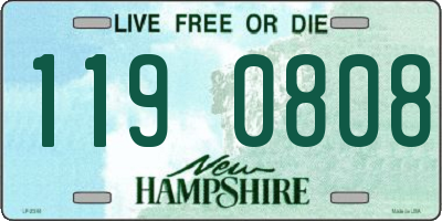 NH license plate 1190808