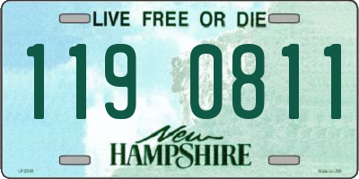 NH license plate 1190811