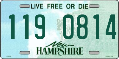 NH license plate 1190814