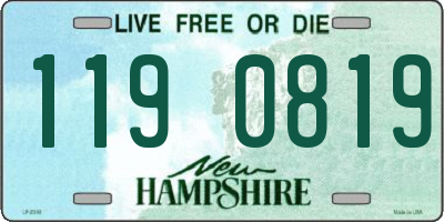 NH license plate 1190819