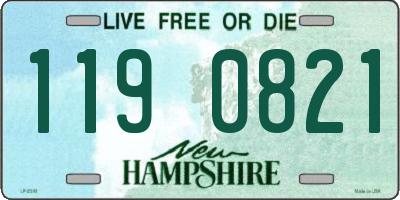 NH license plate 1190821