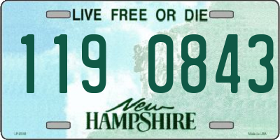 NH license plate 1190843