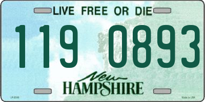 NH license plate 1190893