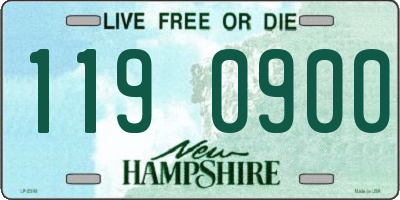 NH license plate 1190900