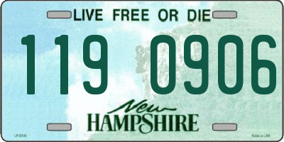 NH license plate 1190906