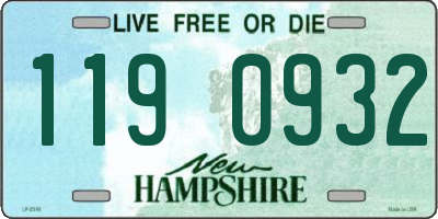 NH license plate 1190932