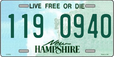NH license plate 1190940