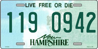 NH license plate 1190942