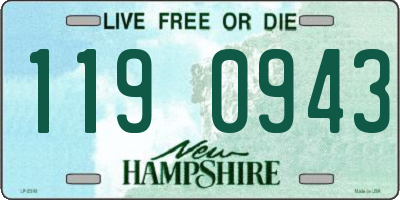 NH license plate 1190943