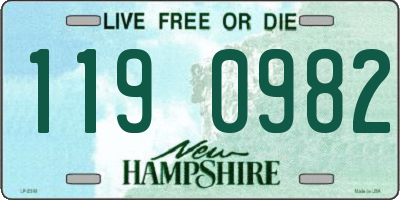 NH license plate 1190982