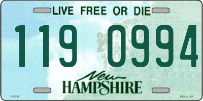 NH license plate 1190994