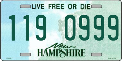 NH license plate 1190999