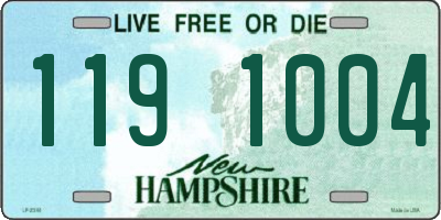 NH license plate 1191004