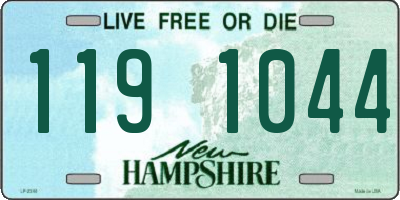 NH license plate 1191044