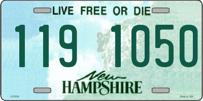 NH license plate 1191050