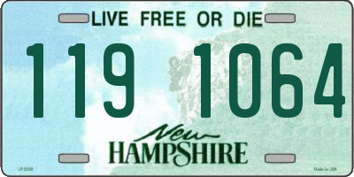 NH license plate 1191064