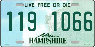NH license plate 1191066