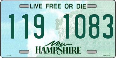 NH license plate 1191083