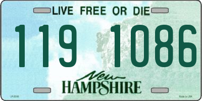 NH license plate 1191086