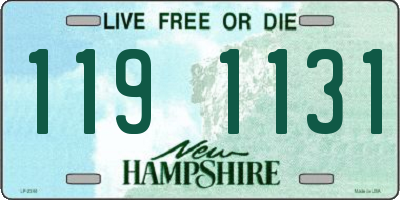 NH license plate 1191131