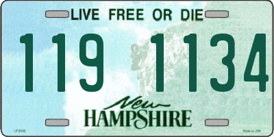 NH license plate 1191134