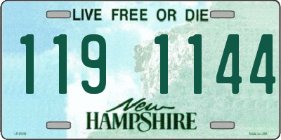NH license plate 1191144