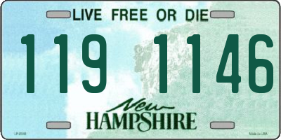 NH license plate 1191146