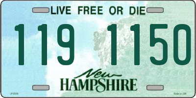 NH license plate 1191150