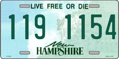 NH license plate 1191154
