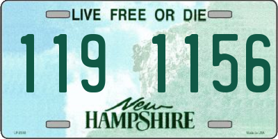 NH license plate 1191156