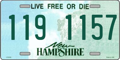 NH license plate 1191157